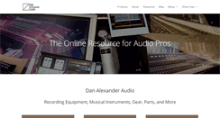 Desktop Screenshot of danalexanderaudio.com