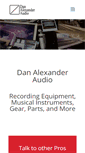 Mobile Screenshot of danalexanderaudio.com
