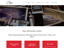 Tablet Screenshot of danalexanderaudio.com